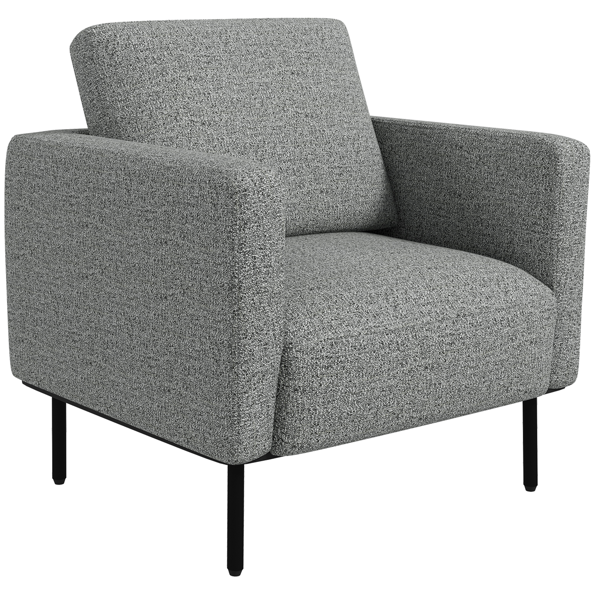 HOMCOM Lounge-Sessel aus Stoff, 1-Sitzer, Leinenoptik, Stahlbeine, bequemer günstig online kaufen