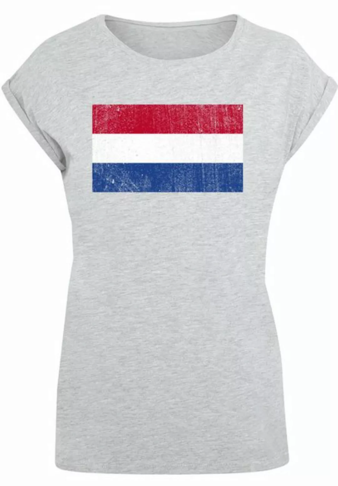 F4NT4STIC T-Shirt "Netherlands NIederlande Holland Flagge distressed", Prin günstig online kaufen