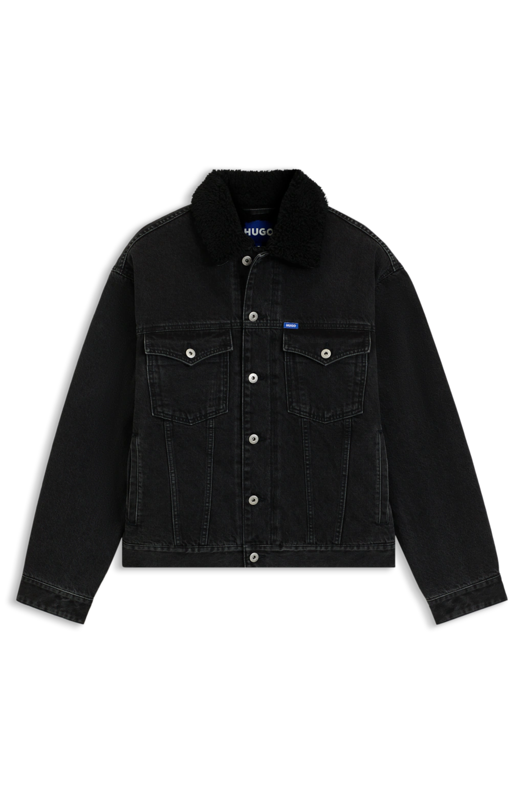 HUGO Blue Jeansjacke "Dex", warm gefüttert, regular fit, stone washed günstig online kaufen