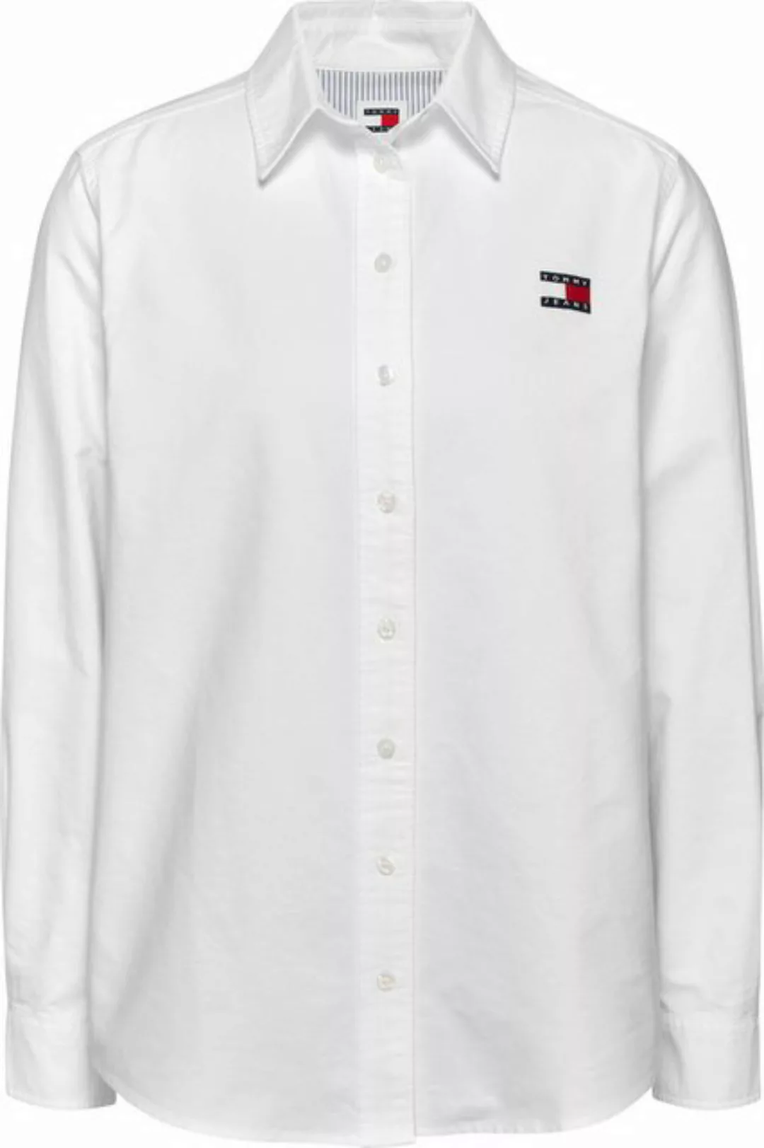 Tommy Jeans Shirtbluse TJW RLX BADGE SHIRT mit Logo-Badge günstig online kaufen