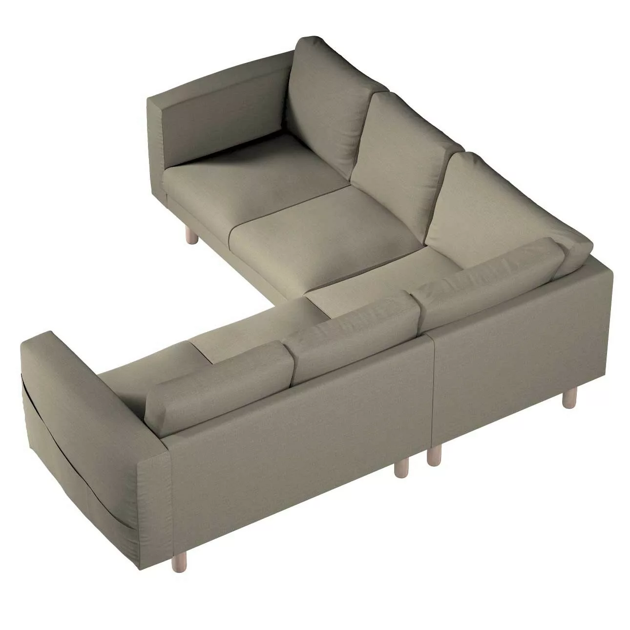 Bezug für Norsborg 4-Sitzer Ecksofa, beige-grau, Norsborg 4-Sitzer Ecksofab günstig online kaufen