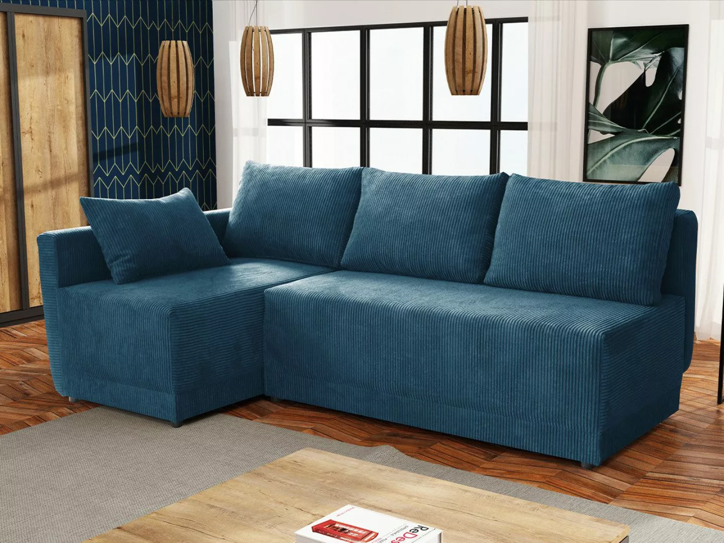 MIRJAN24 Ecksofa Nestor Cord, mit Bettkasten günstig online kaufen