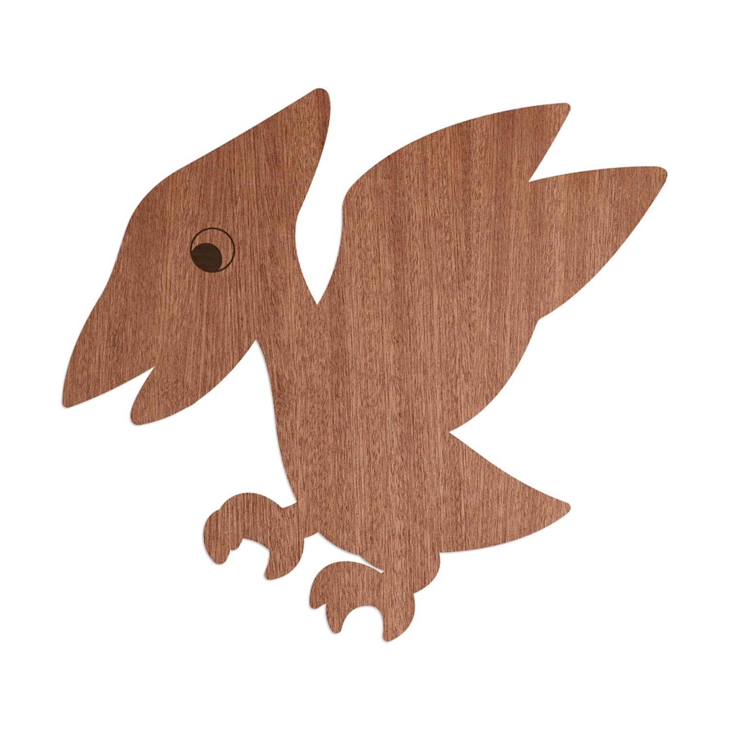 WANDStyle Wanddeko aus Holz Dino Flugsaurier 43,8 x 40 cm in der Farbe Maha günstig online kaufen