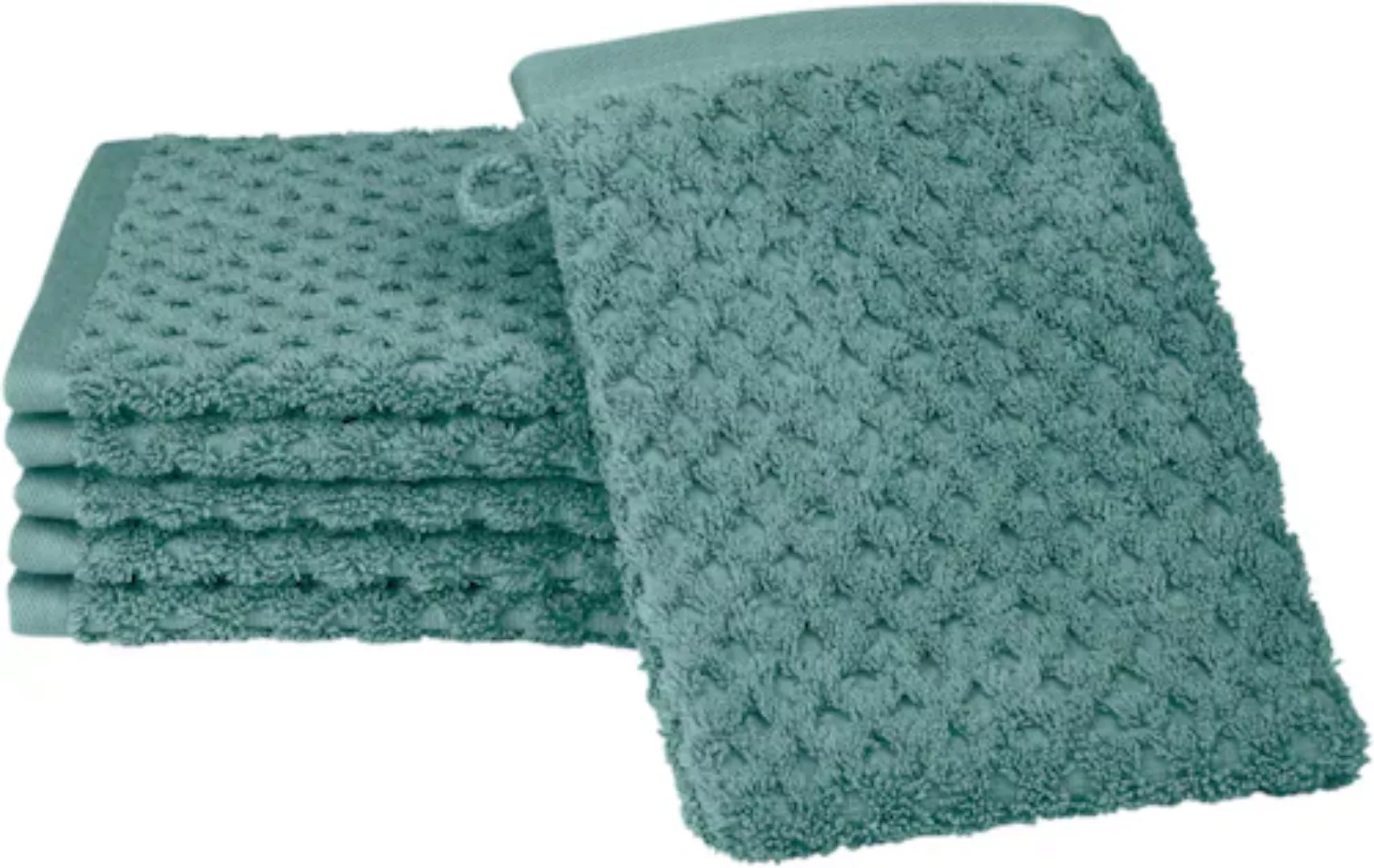 ROSS Waschhandschuh »Harmony«, (6 St., 6 Waschhandschuhe), 100 % Baumwolle günstig online kaufen