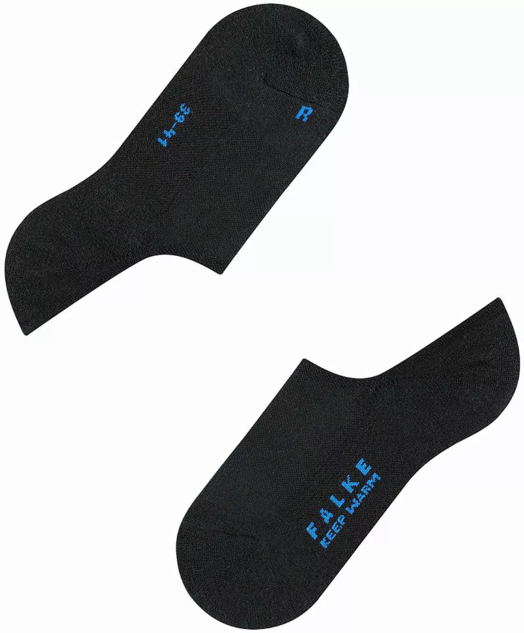 Falke Keep Warm Sneaker Socke Schwarz - Größe 42-43 günstig online kaufen