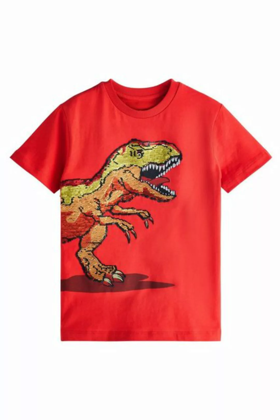Next T-Shirt Kurzärmeliges T-Shirt mit Pailletten (1-tlg) günstig online kaufen
