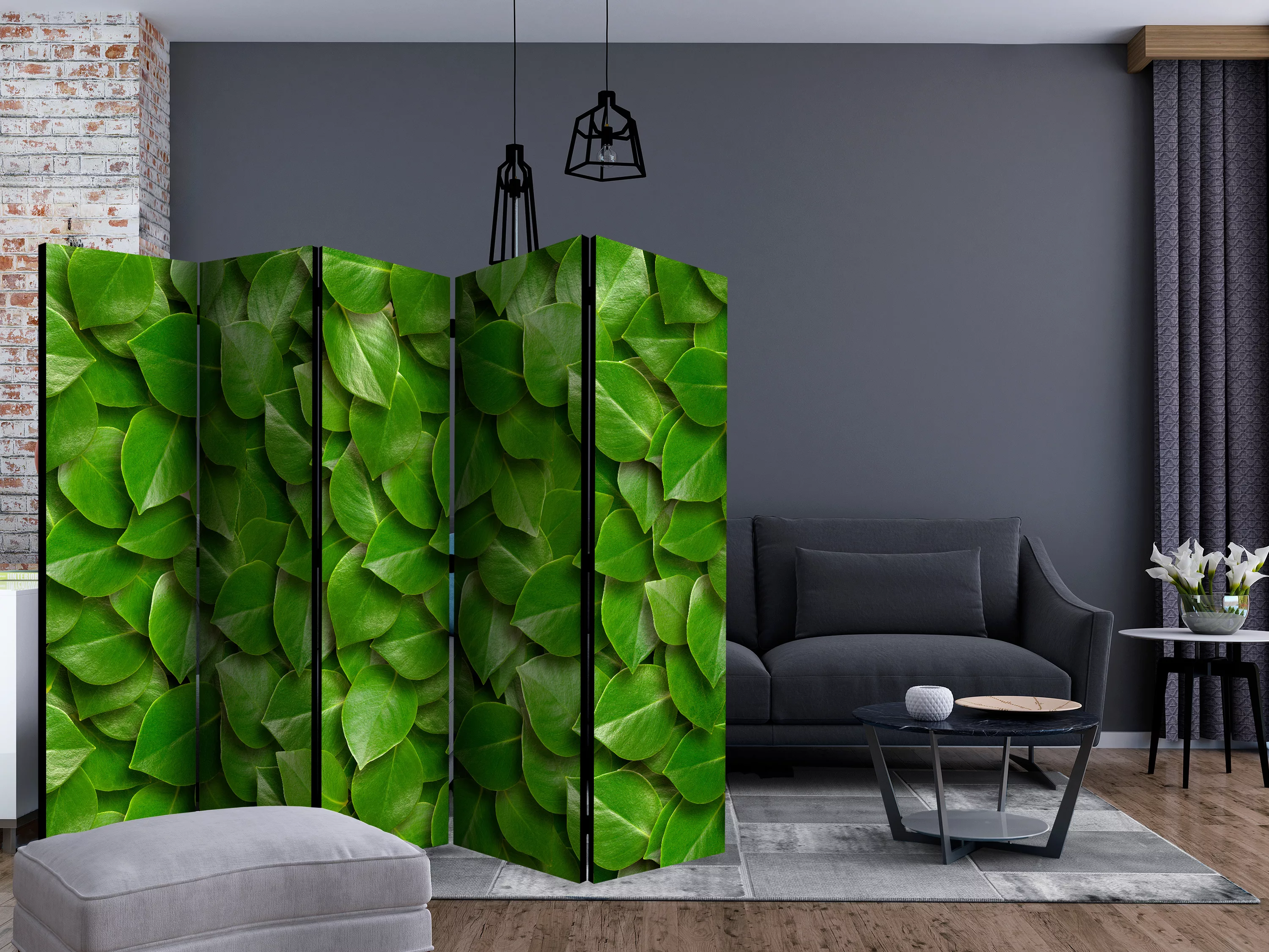 5-teiliges Paravent - Secret Garden Ii [room Dividers] günstig online kaufen