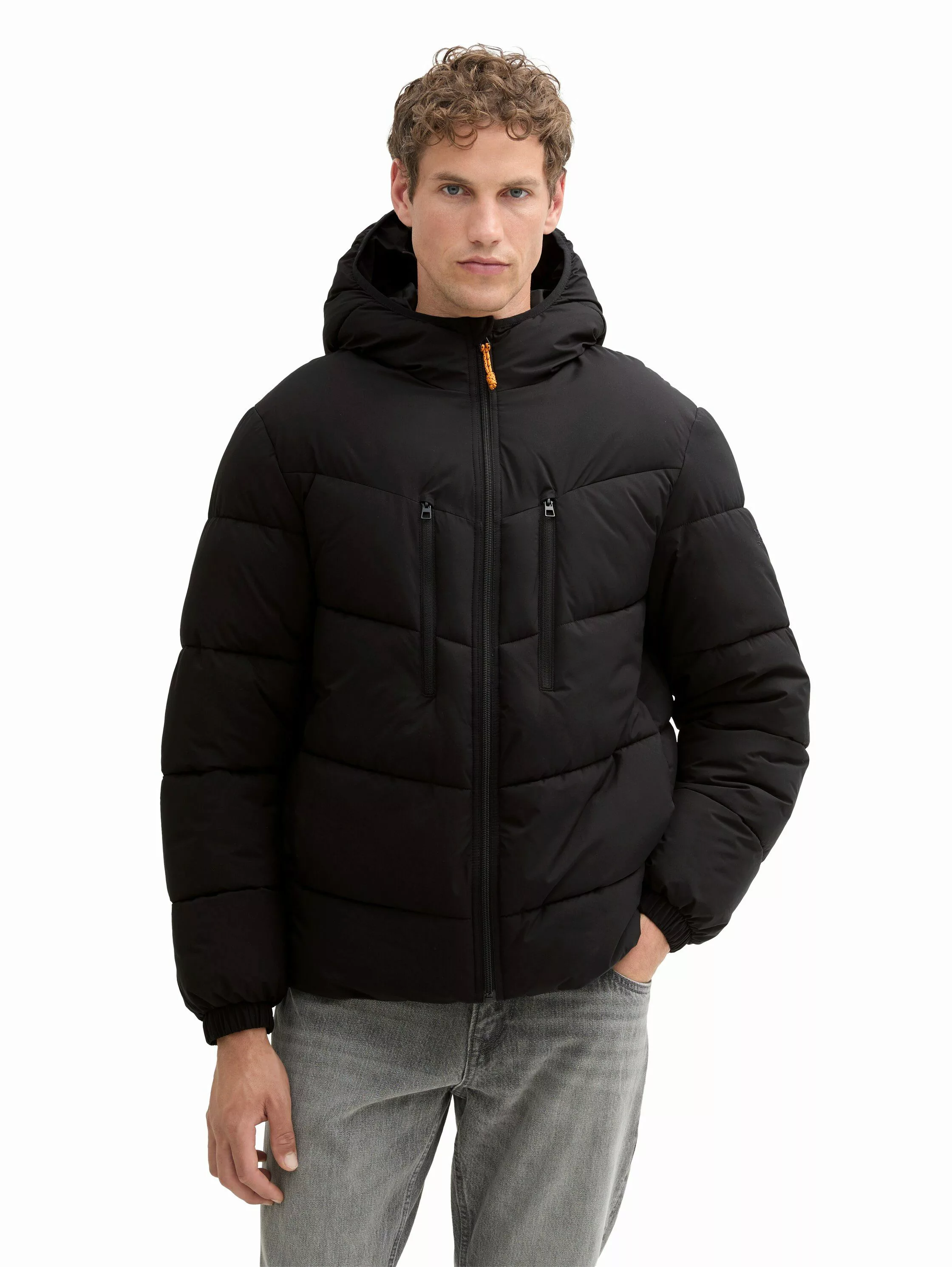 TOM TAILOR Denim Steppjacke mit Kapuze günstig online kaufen