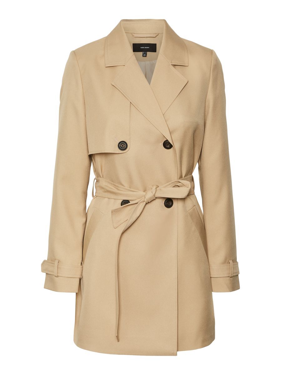 VERO MODA Langärmeliger Trenchcoat Damen Beige günstig online kaufen