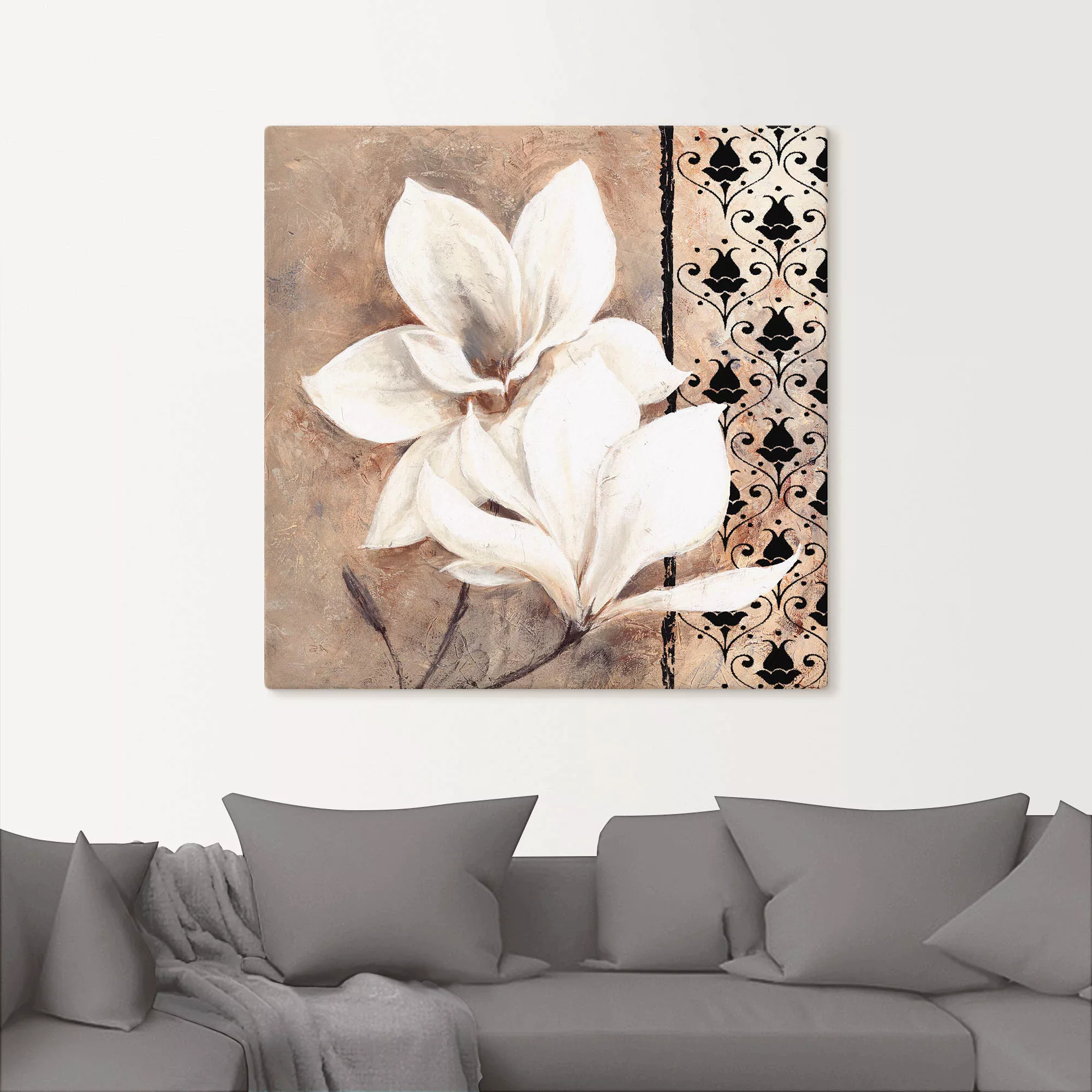 Artland Wandbild "Klassische Magnolien", Blumenbilder, (1 St.), als Leinwan günstig online kaufen