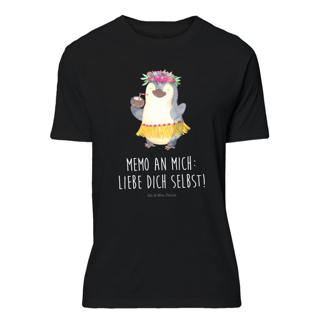 Mr. & Mrs. Panda T-Shirt Pinguin Kokosnuss - Schwarz - Geschenk, Party, Fra günstig online kaufen