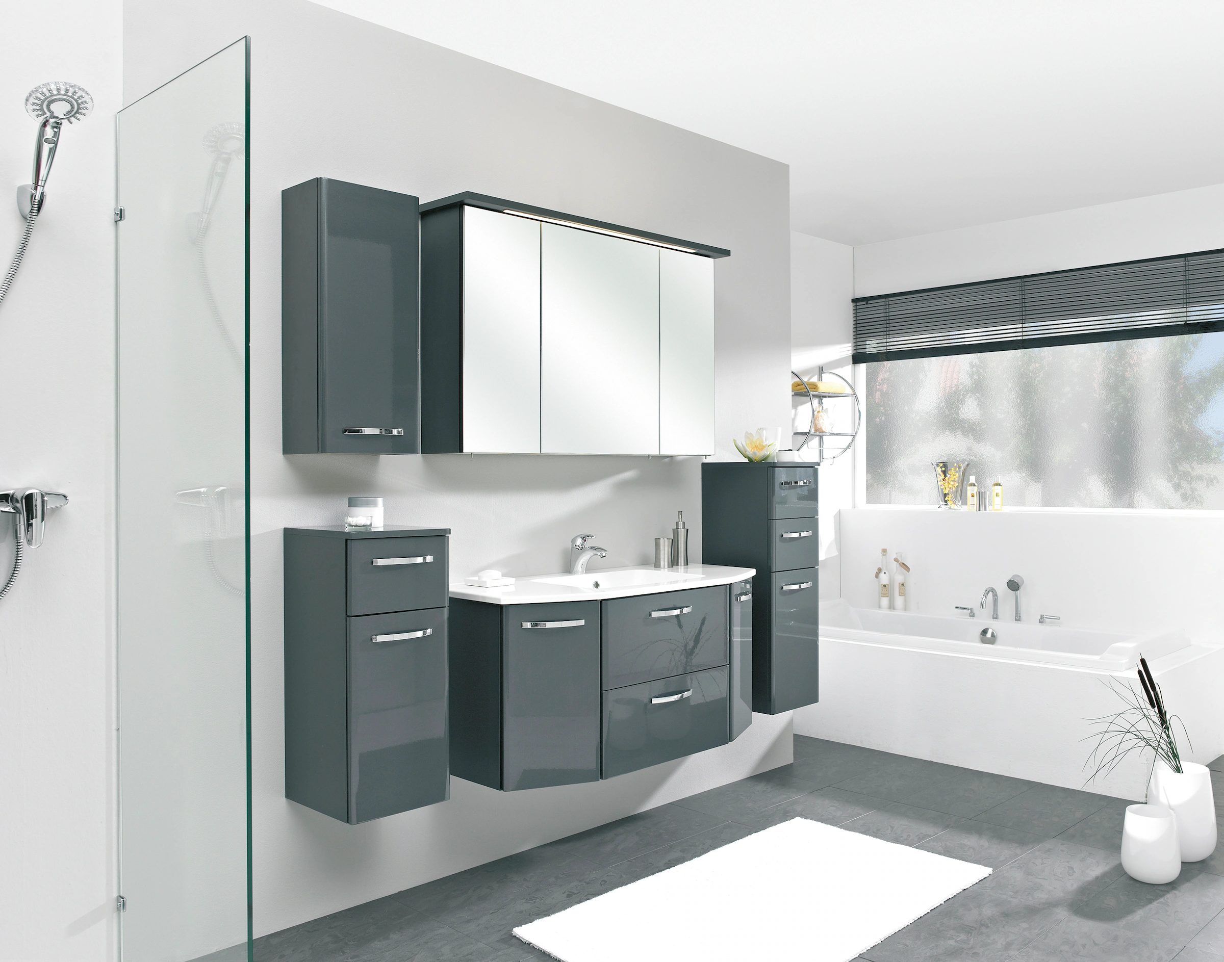 Saphir Badmöbel-Set »Quickset 327 5-teilig, Waschplatz und LED-Spiegelschra günstig online kaufen