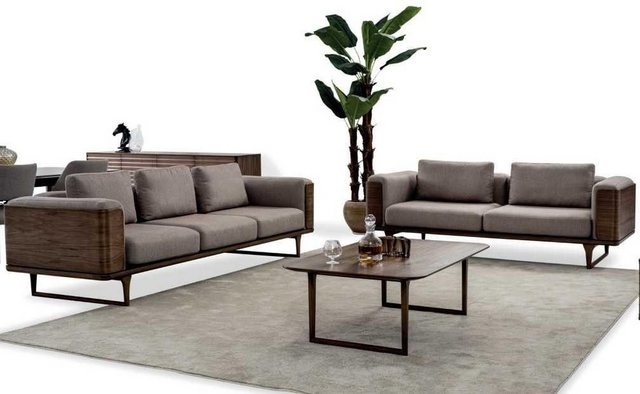 Xlmoebel Sofa Wohnzimmermöbel-Ensemble mit 2 Sofas und Couchtisch aus luxur günstig online kaufen