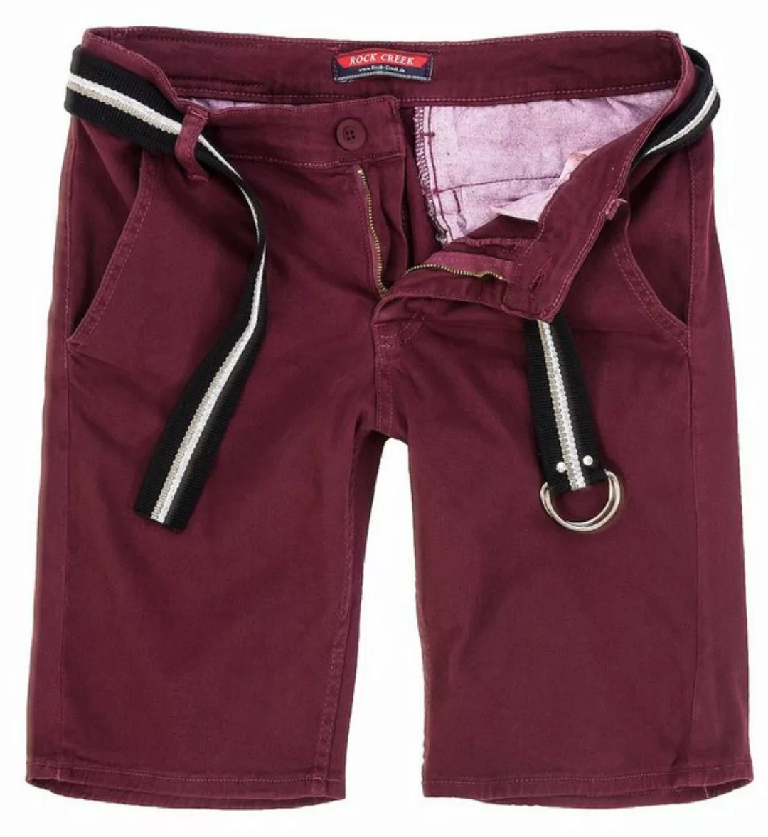 Rock Creek Chinoshorts Herren Chino Shorts mit Gürtel RC-2133 günstig online kaufen