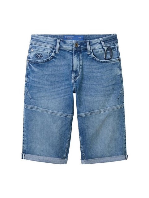 Tom Tailor Herren Bermuda Short MORRIS OVERKNEE Relaxed Blau Mid Stone Blue günstig online kaufen