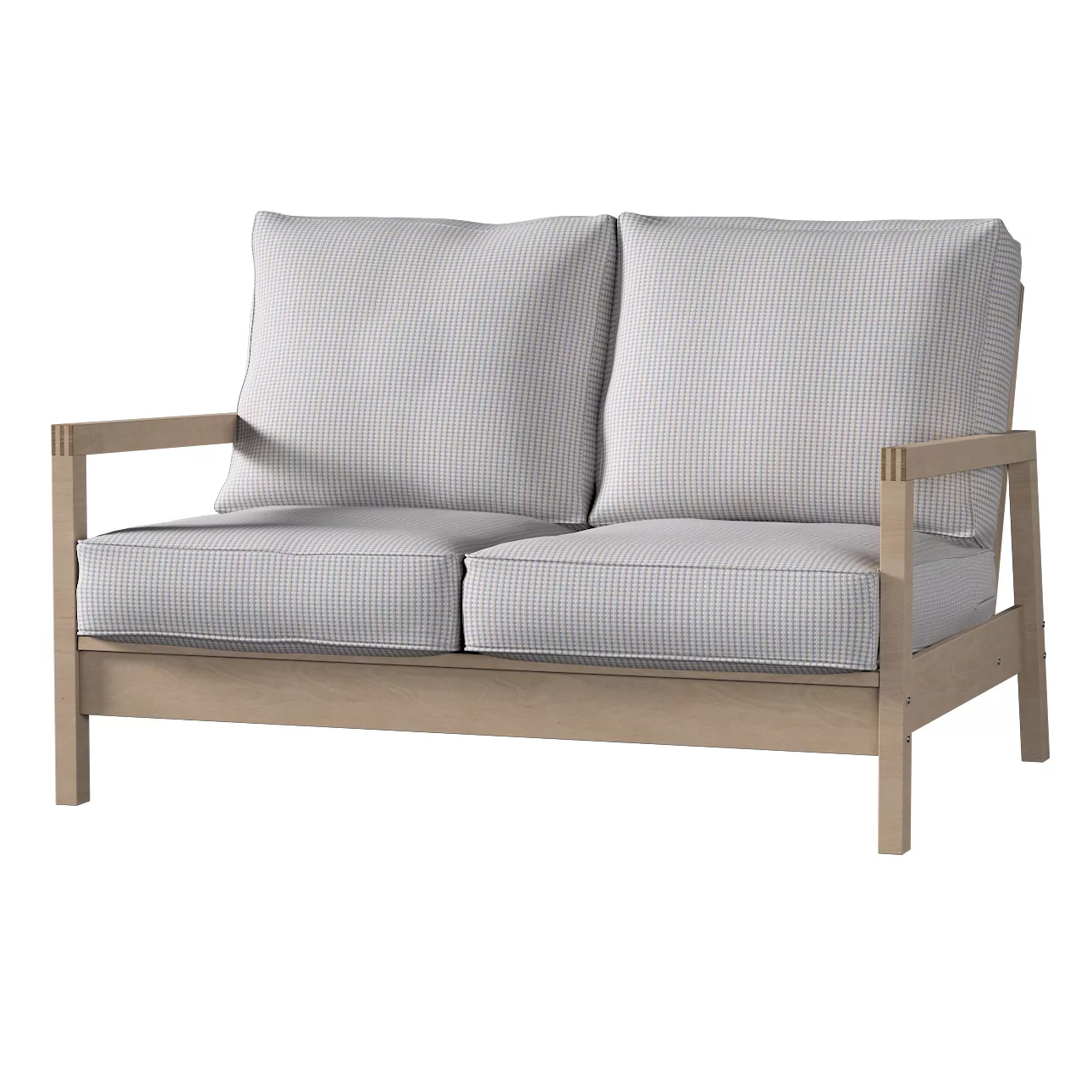 Bezug für Lillberg 2-Sitzer Sofa, beige-blau, Sofahusse, Lillberg 2-Sitzer, günstig online kaufen
