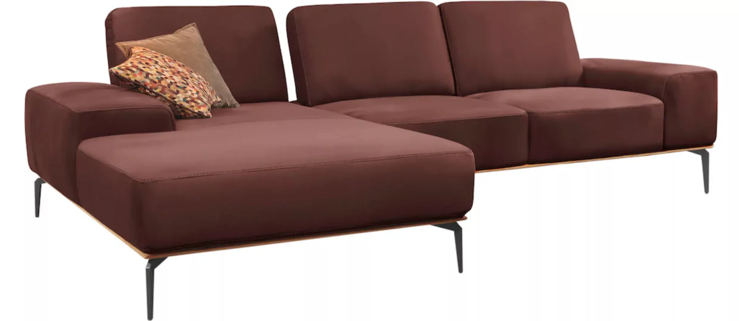 W.SCHILLIG Ecksofa »run, Designsofa mit tollem Sitzkomfort, bequem, L-Form« günstig online kaufen