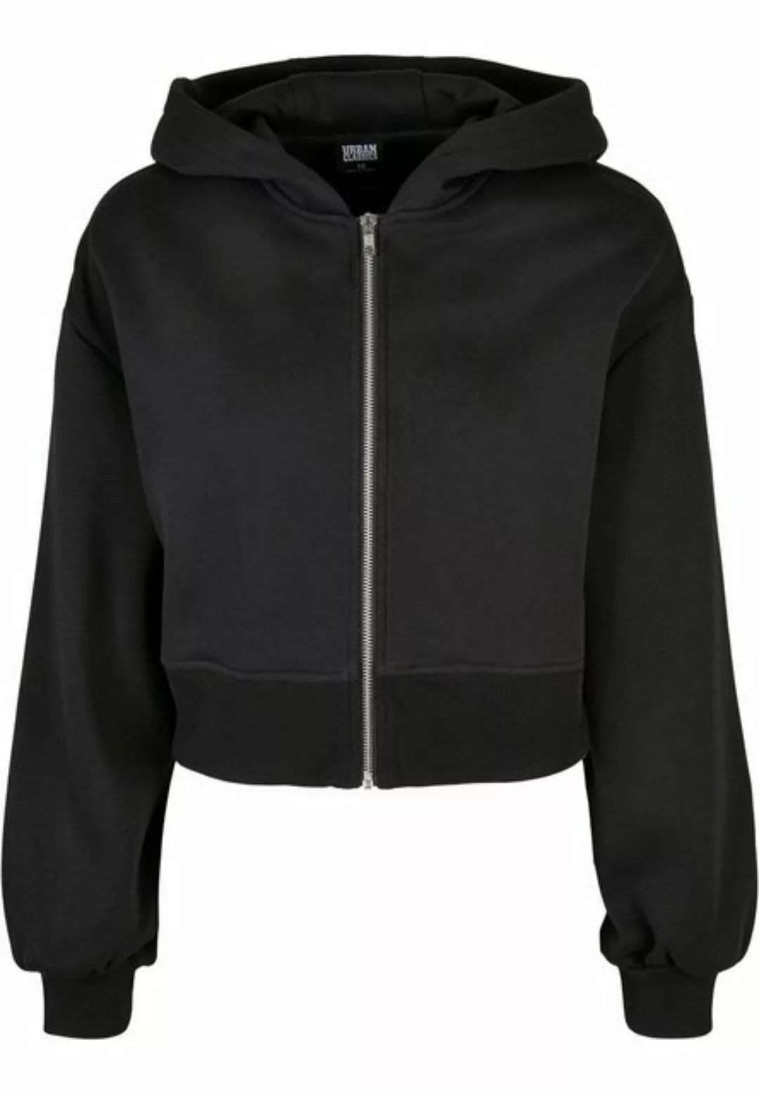 URBAN CLASSICS Sweatjacke Urban Classics Damen Ladies Short Oversized Zip J günstig online kaufen