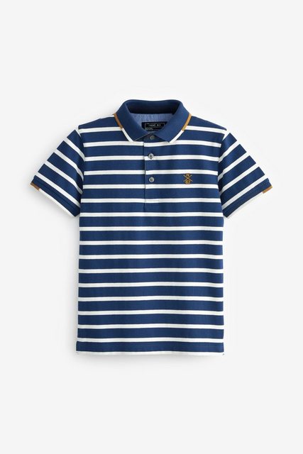 Next Poloshirt Kurzärmeliges Polohemd mit Streifen (1-tlg) günstig online kaufen