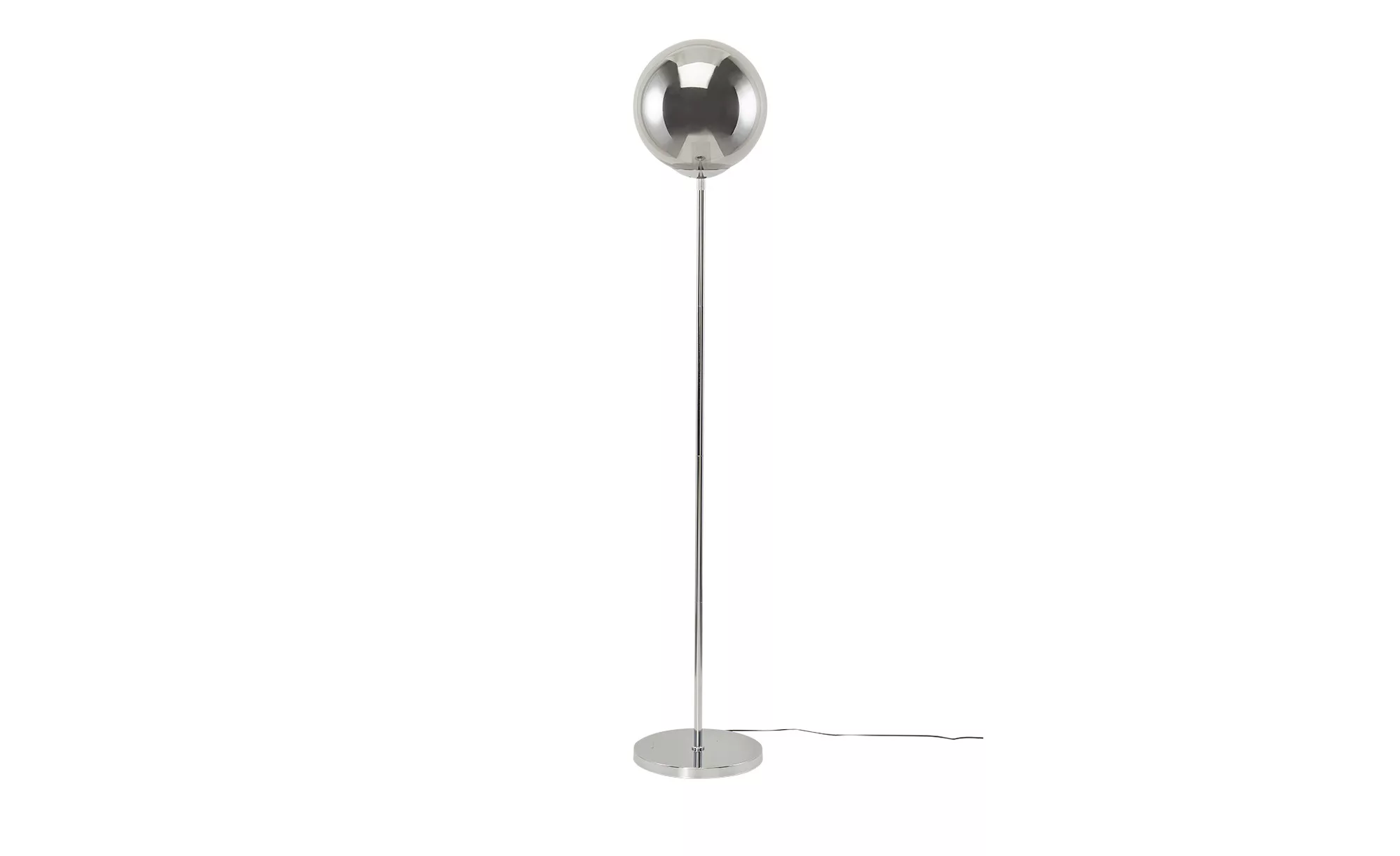 KHG Stehleuchte, 1-flammig, chrom/Rauchglas - silber - 165 cm - Lampen & Le günstig online kaufen
