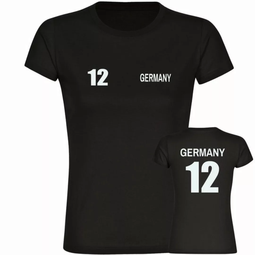 multifanshop T-Shirt Damen Germany - Trikot Nummer 12 - Frauen günstig online kaufen