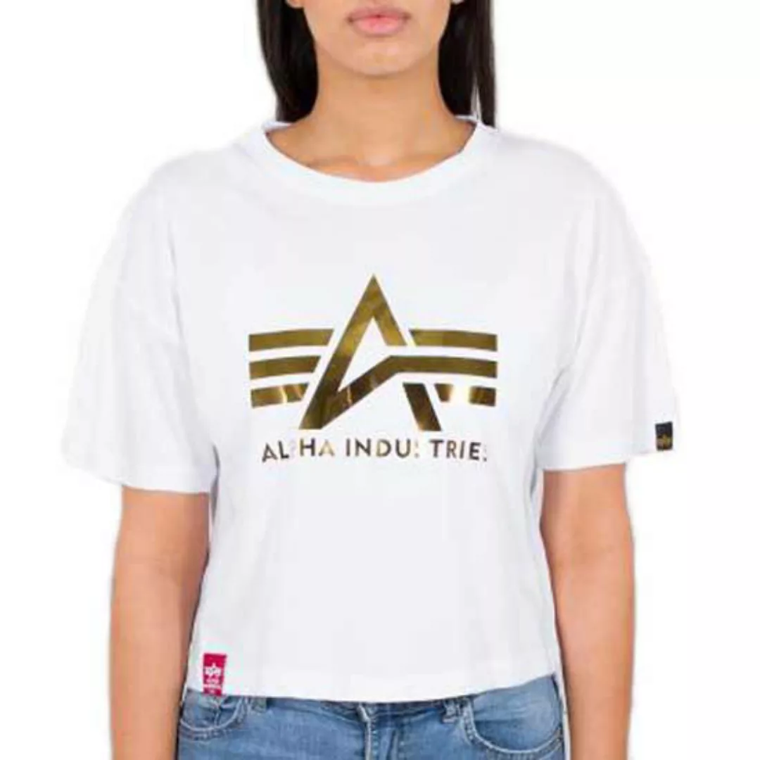 Alpha Industries Big A T Kurzärmeliges T-shirt M White günstig online kaufen