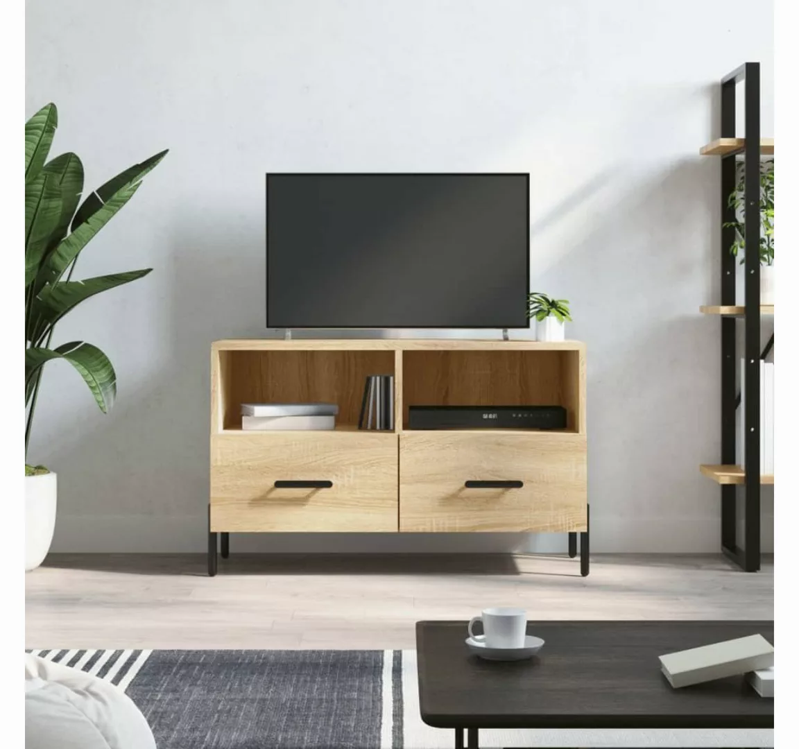 vidaXL TV-Schrank TV-Schrank Sonoma-Eiche 80x36x50 cm Holzwerkstoff günstig online kaufen