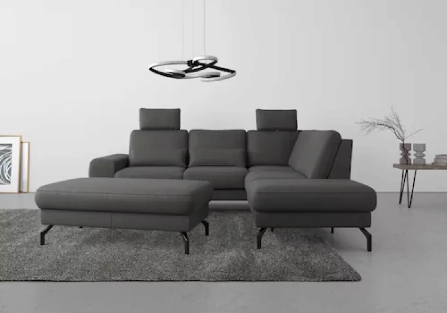 sit&more Ecksofa »Cinturo L-Form«, inklusive Sitztiefenverstellung und Fede günstig online kaufen