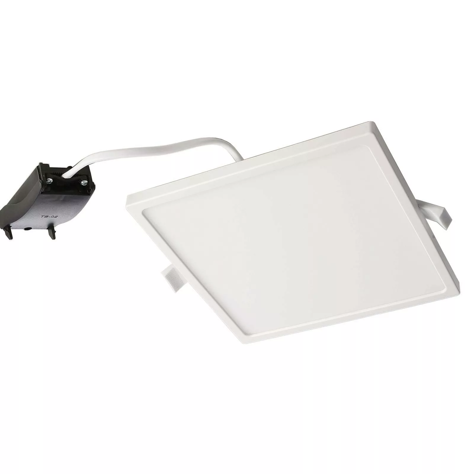 LED-Deckeneinbauleuchte Alya weiß 18x18cm  2.700 K günstig online kaufen