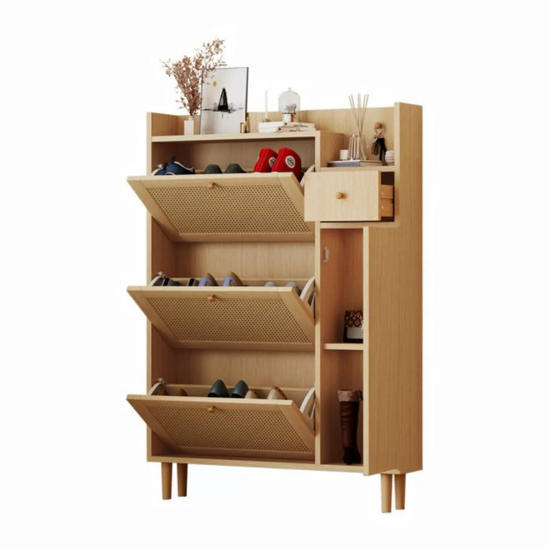 HAUSS SPLOE Schuhschrank Sideboard Kommode mit Massivholzbeinen und Griffen günstig online kaufen