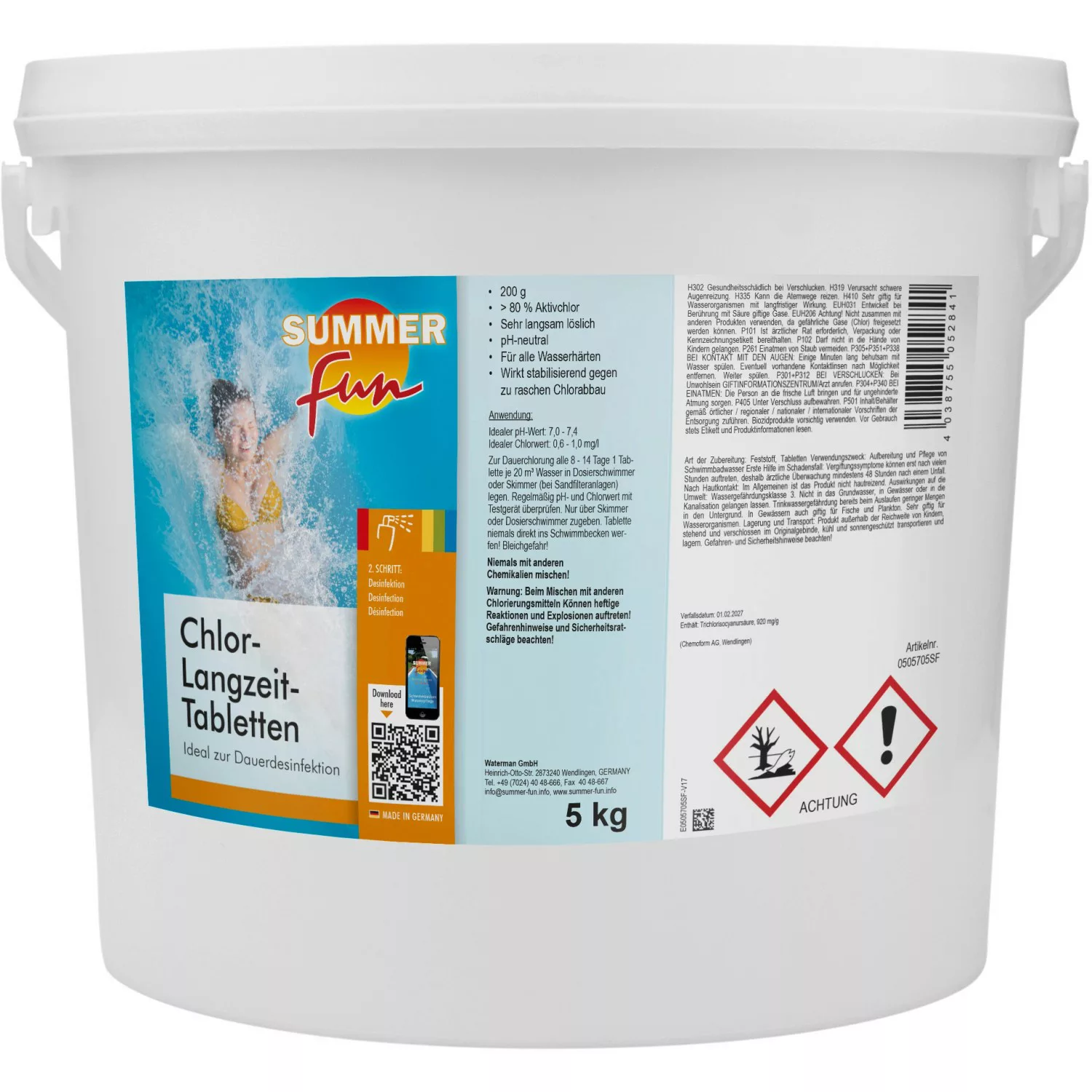 Summer Fun Desinfektion Chlor-Langzeit-Tabletten 5 kg günstig online kaufen