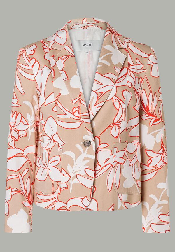 Blazer, Flower-Dessin, MORE günstig online kaufen