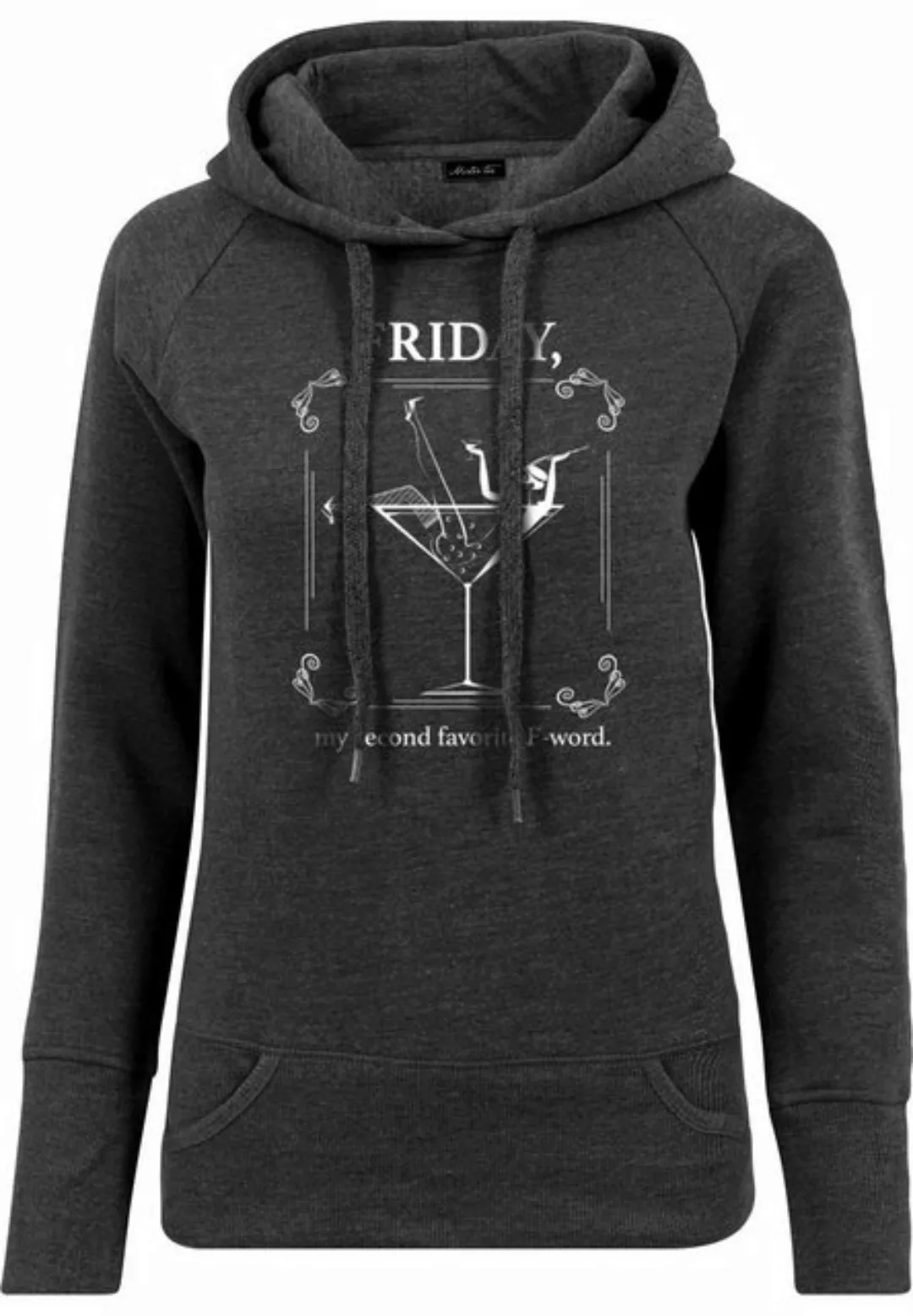 MisterTee Rundhalspullover MisterTee Damen Ladies F-Word Hoody (1-tlg) günstig online kaufen