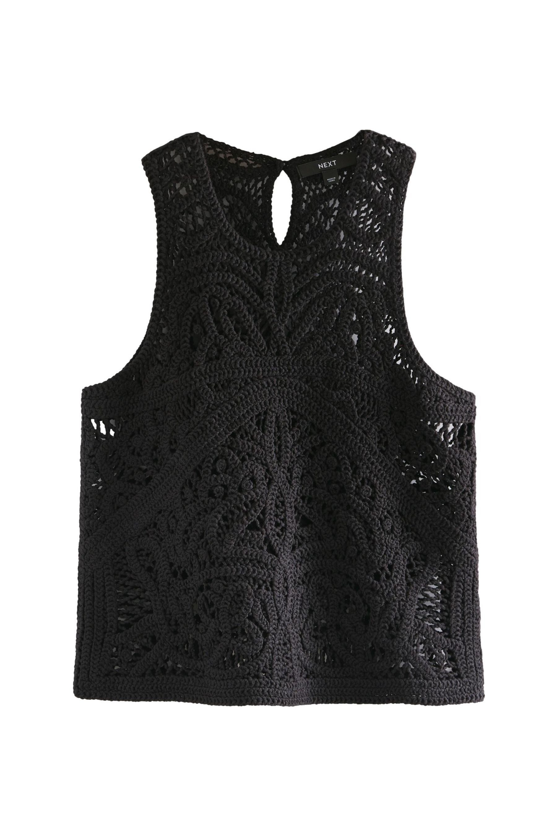 Next Trägertop Tanktop mit Rundhalsausschnitt, Häkelspitze günstig online kaufen