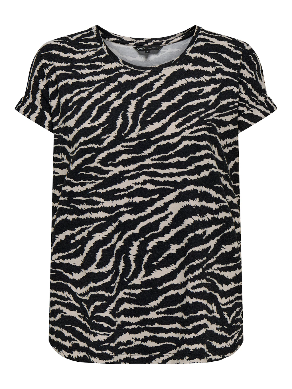 ONLY Kurzarmshirt "ONLMOSTER – Shirt mit Animal-Print und lockerem Schnitt" günstig online kaufen