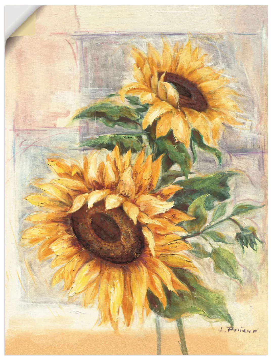 Artland Wandbild "Sonnenblumen II", Blumen, (1 St.), als Alubild, Outdoorbi günstig online kaufen