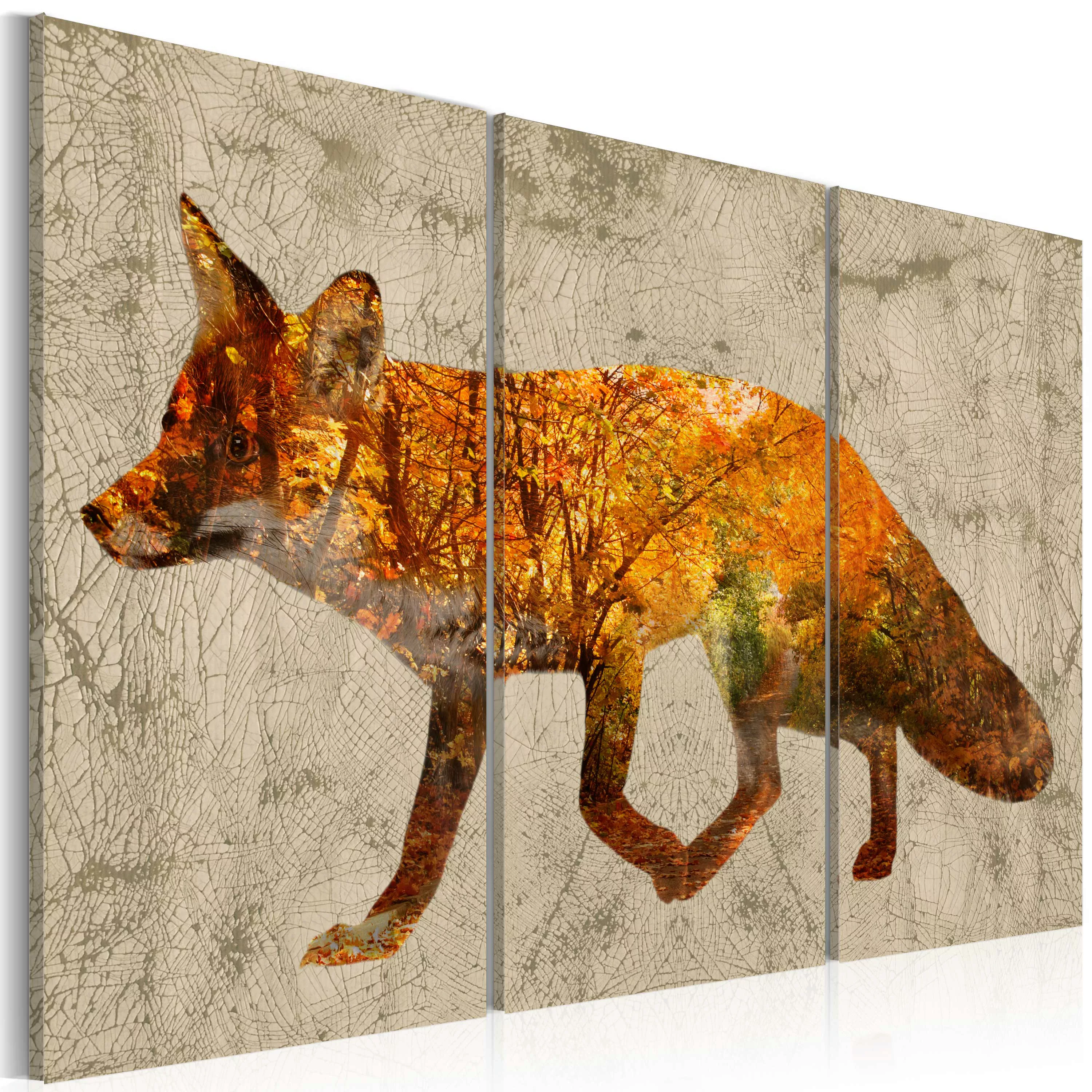 Wandbild - Fox In The Wood günstig online kaufen