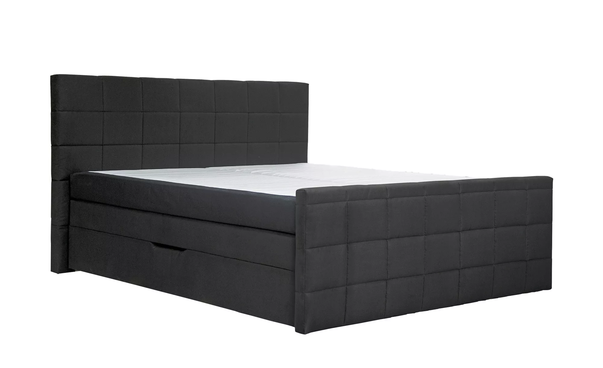 Boxspringbett  Vito ¦ grau ¦ Maße (cm): B: 193 H: 117 Betten > Boxspringbet günstig online kaufen