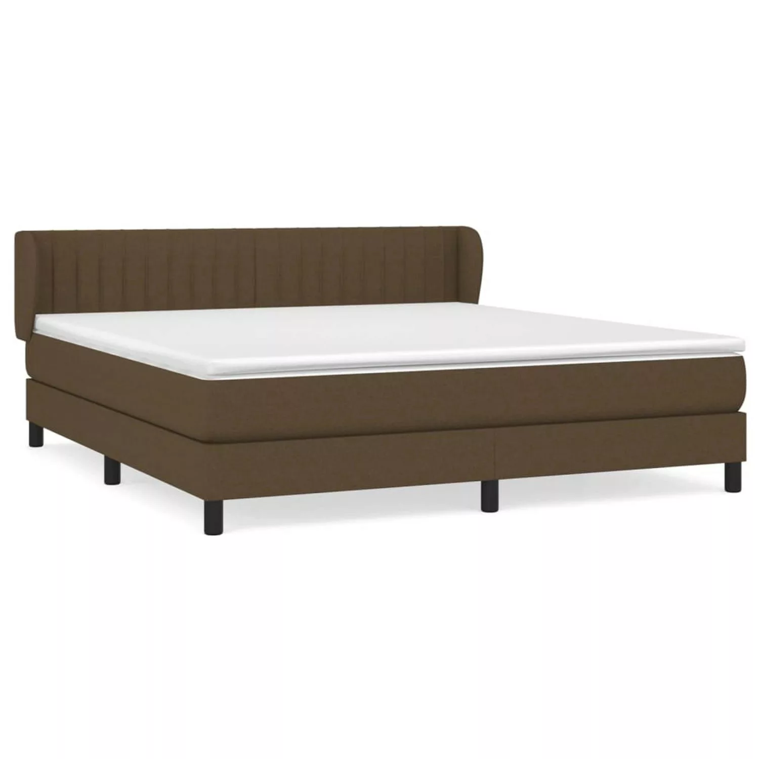 vidaXL Boxspringbett Boxspringbett mit Matratze Hellgrau 180x200 cm Stoff B günstig online kaufen