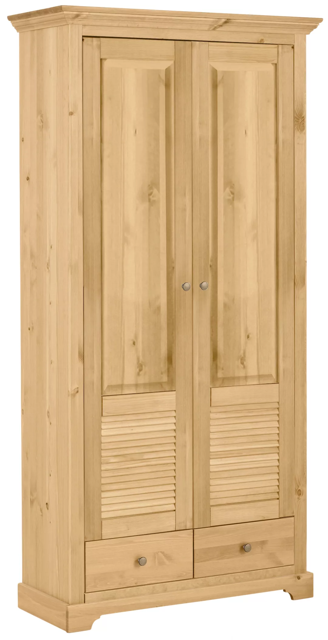 Home affaire Garderobenschrank "Ayanna", Breite 94 cm, 2-türig, aus massive günstig online kaufen