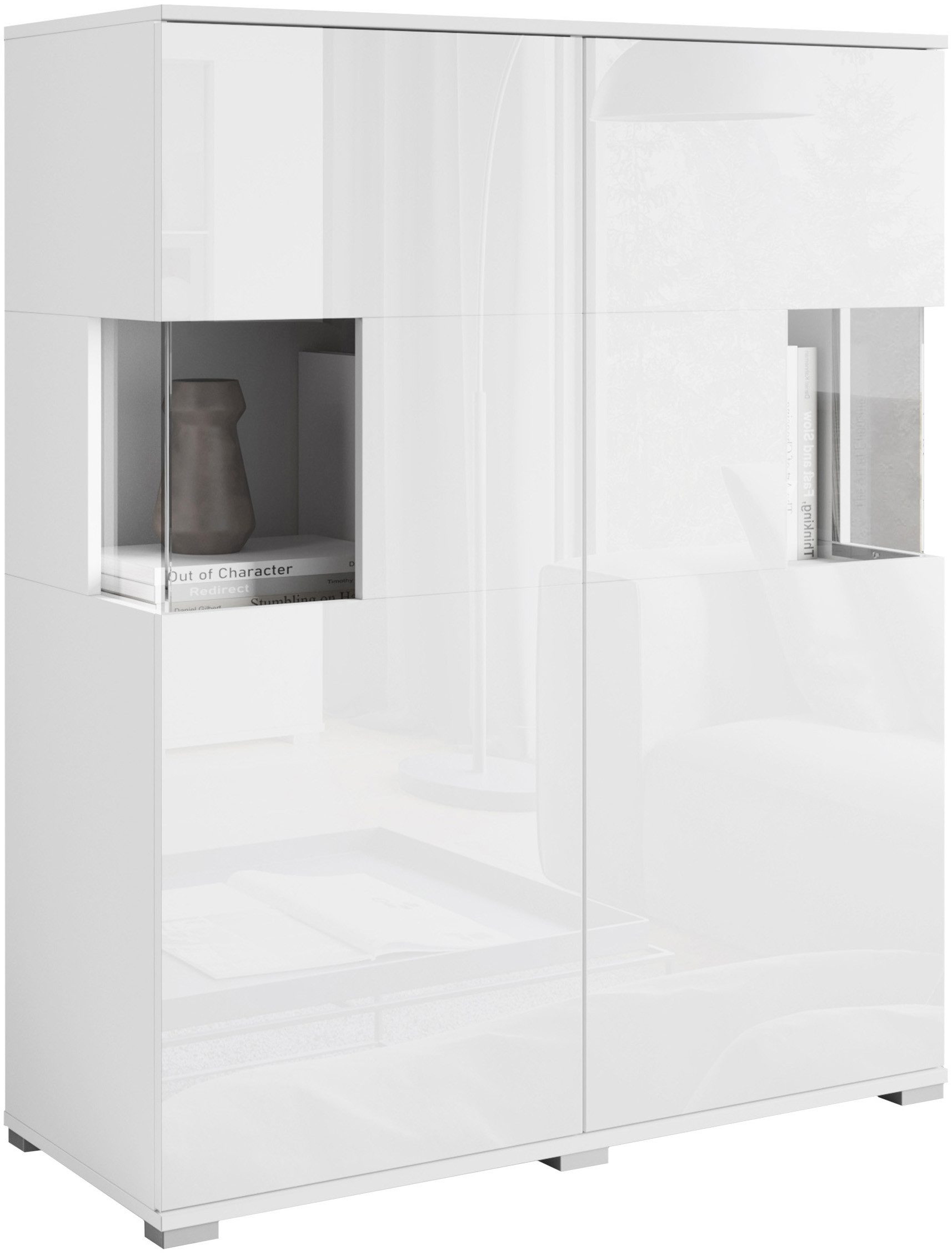 INOSIGN Highboard "Kenia", (1 St.), Modernes Highboard mit Glastüren, Breit günstig online kaufen