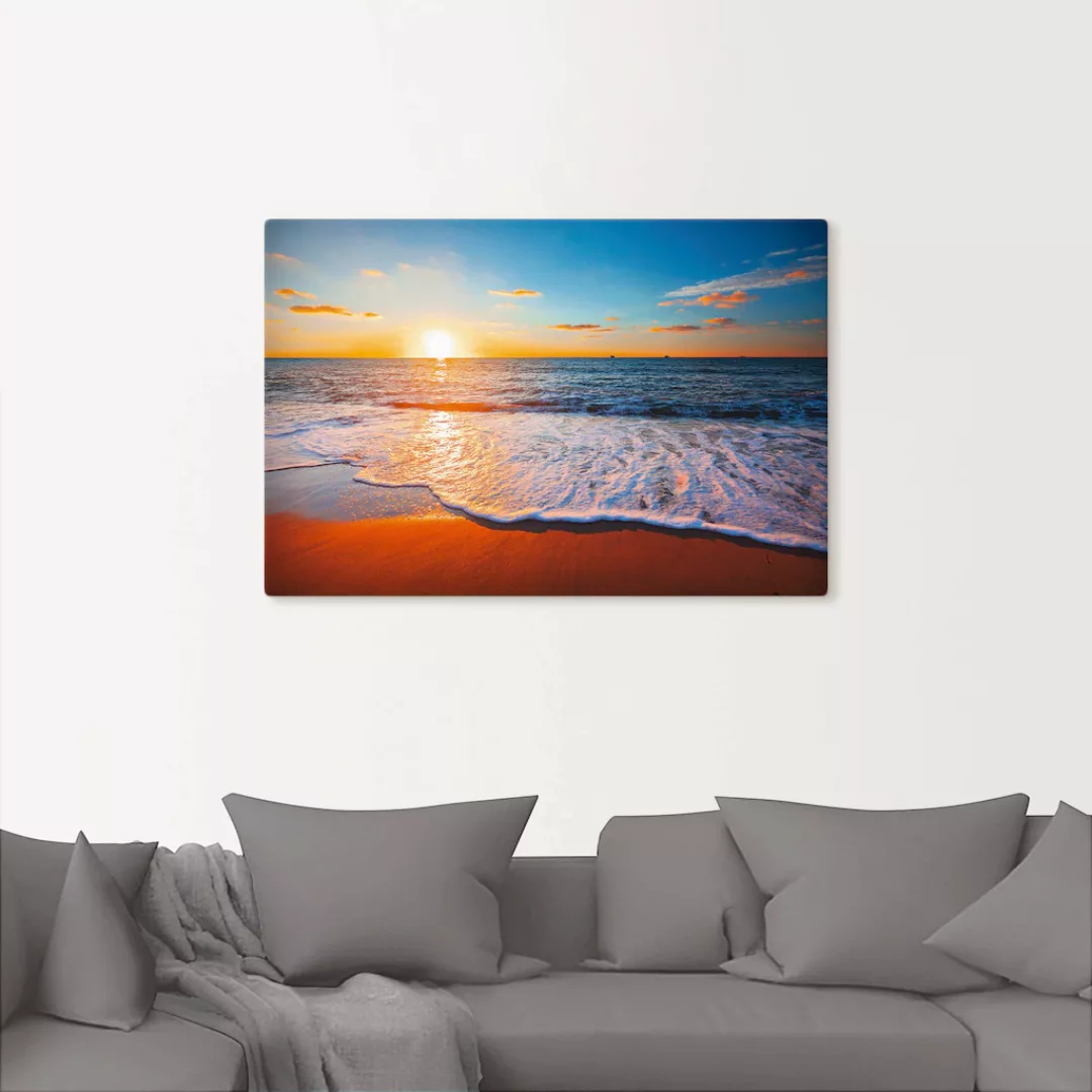 Artland Wandbild »Sonnenuntergang und das Meer«, Strand, (1 St.), als Alubi günstig online kaufen