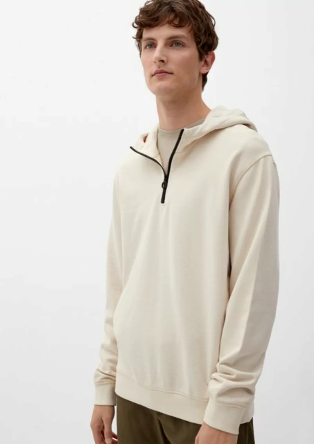 s.Oliver Sweatshirt Kapuzensweater mit Zipper Waschung günstig online kaufen