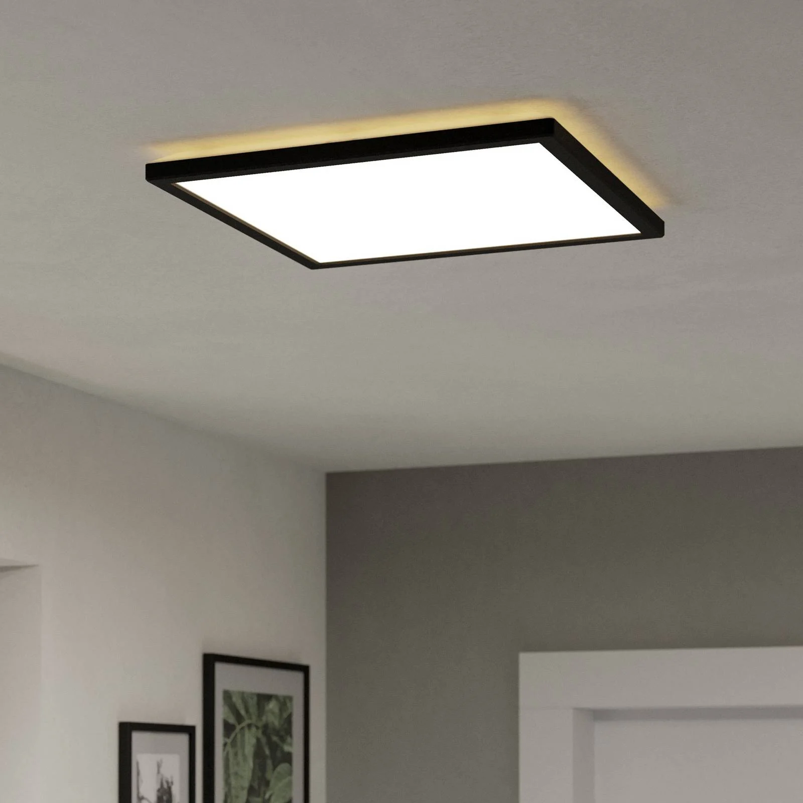 EGLO connect LED-Deckenlampe Rovito-Z, schwarz, 39 x 39 cm günstig online kaufen