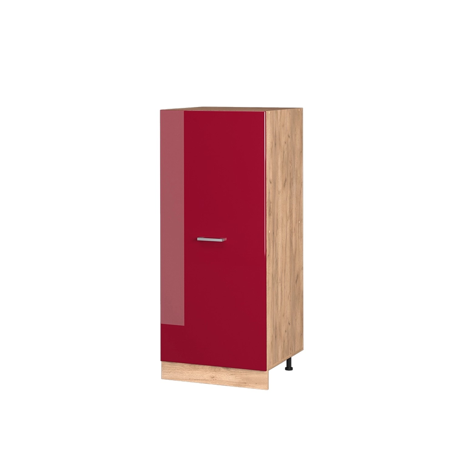Vicco Hochschrank R-Line, Bordeaux Hochglanz/Goldkraft Eiche, günstig online kaufen