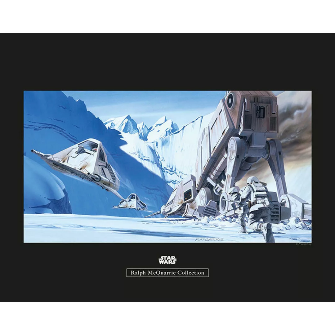 Komar Wandbild Star Wars Classic RMQ Hoth Battle S Star Wars B/L: ca. 50x40 günstig online kaufen