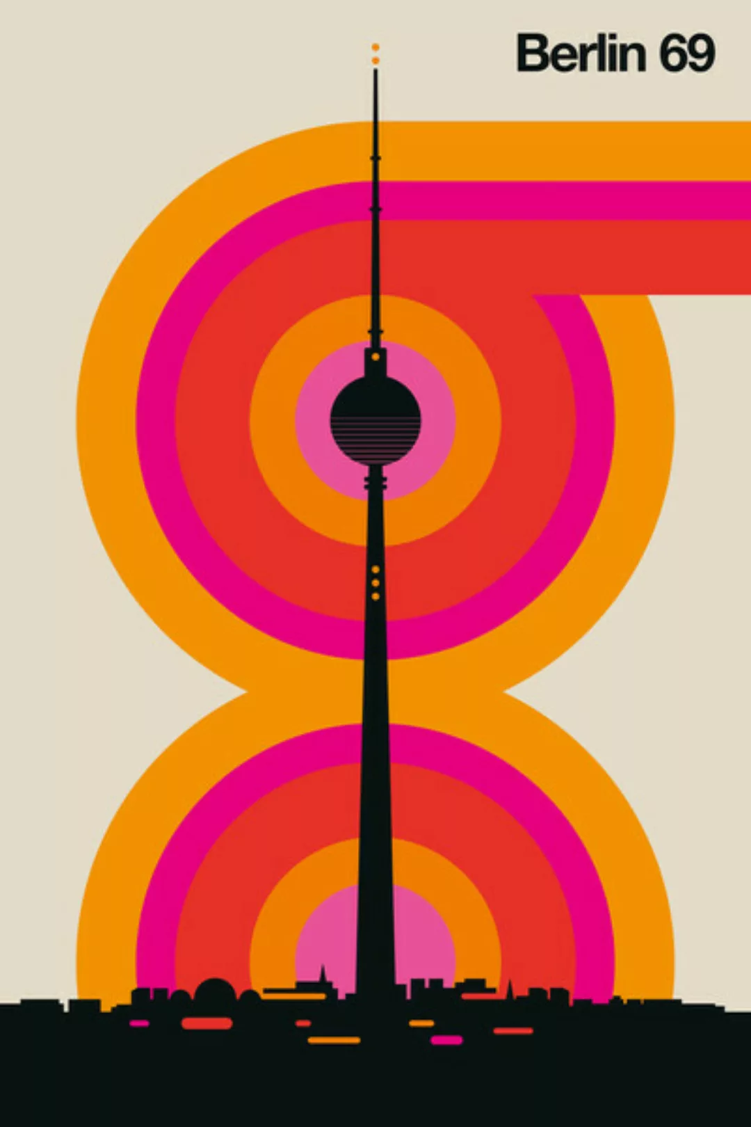 Poster / Leinwandbild - Berlin 69 günstig online kaufen