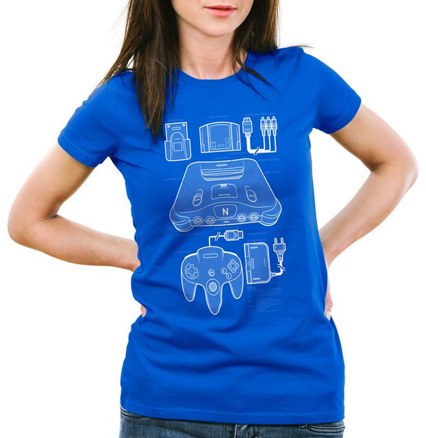 style3 T-Shirt 64 Bit Retro Gamer konsole n64 videospiel nintendo günstig online kaufen