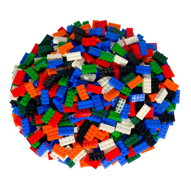 LEGO® Spielbausteine LEGO® 2x4 Steine Hochsteine Bunt Gemischt - 3001 NEU! günstig online kaufen