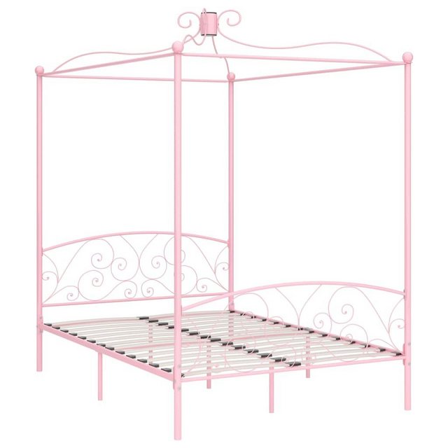 Himmelbett-gestell Rosa Metall 120 X 200 Cm günstig online kaufen